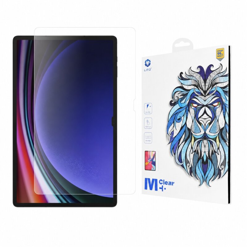 Folie sticla Samsung Galaxy Tab S10 Ultra Lito 9H Tempered Glass, transparenta
