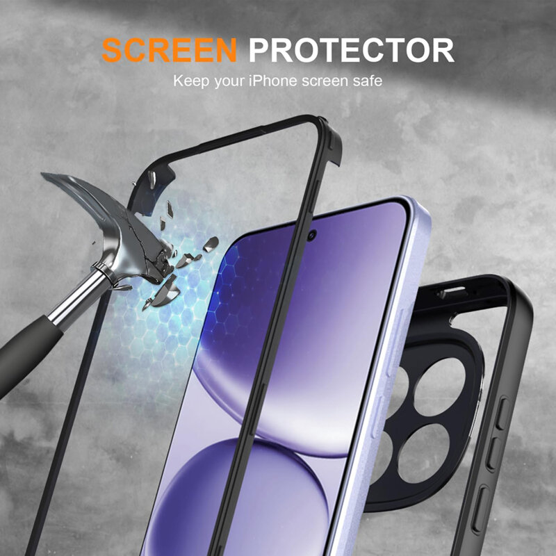 Husa 360° Samsung Galaxy S26 FE Techsuit ColorVerse, negru