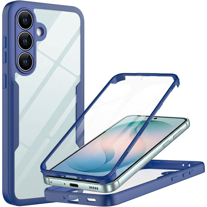 Husa 360° Samsung Galaxy S26 Plus Techsuit ColorVerse, albastru