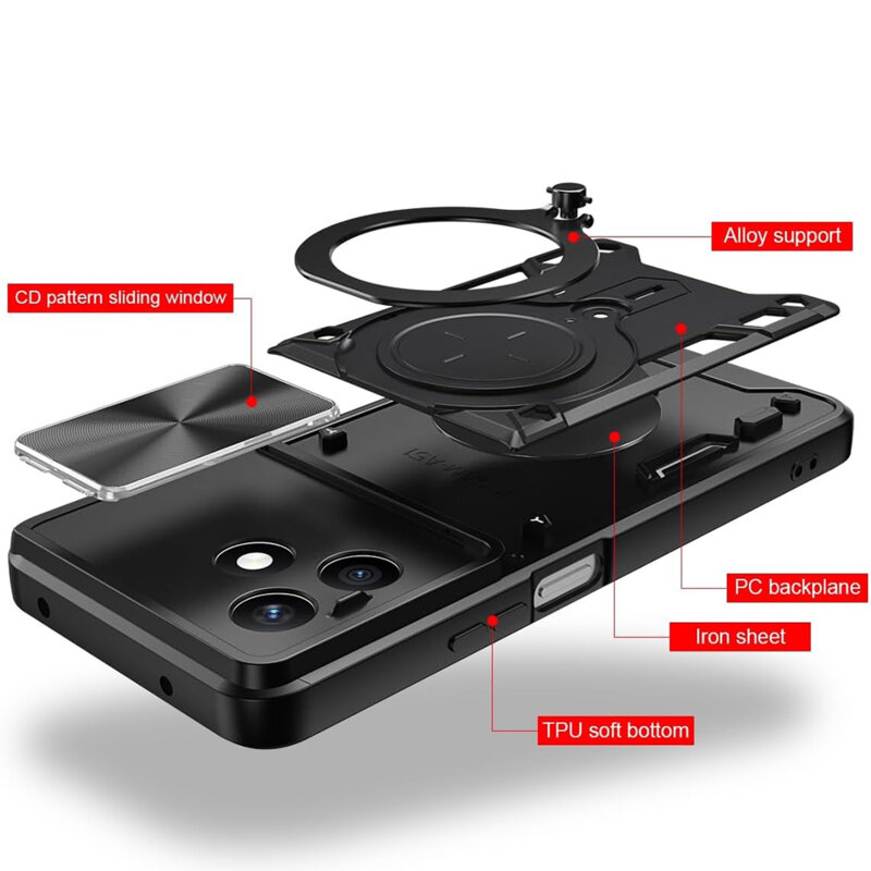 Husa Honor X8d Techsuit CamGuard Pro, albastru