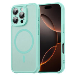 Husa iPhone 16 Pro Techsuit HaloFrost II MagSafe, verde menta