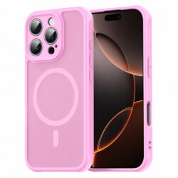 Husa iPhone 16 Pro Techsuit HaloFrost II MagSafe, roz