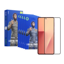[Pachet 5x] Folie Samsung Galaxy Z Flip7 Blueo 2.5D Silk Full Cover HD Glass, negru