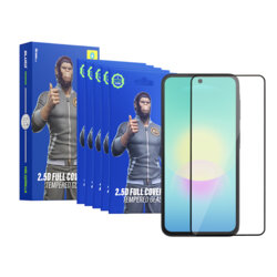 [Pachet 5x]Folie Samsung Galaxy A27 5G Blueo 2.5D Silk Full Cover HD Glass, negru