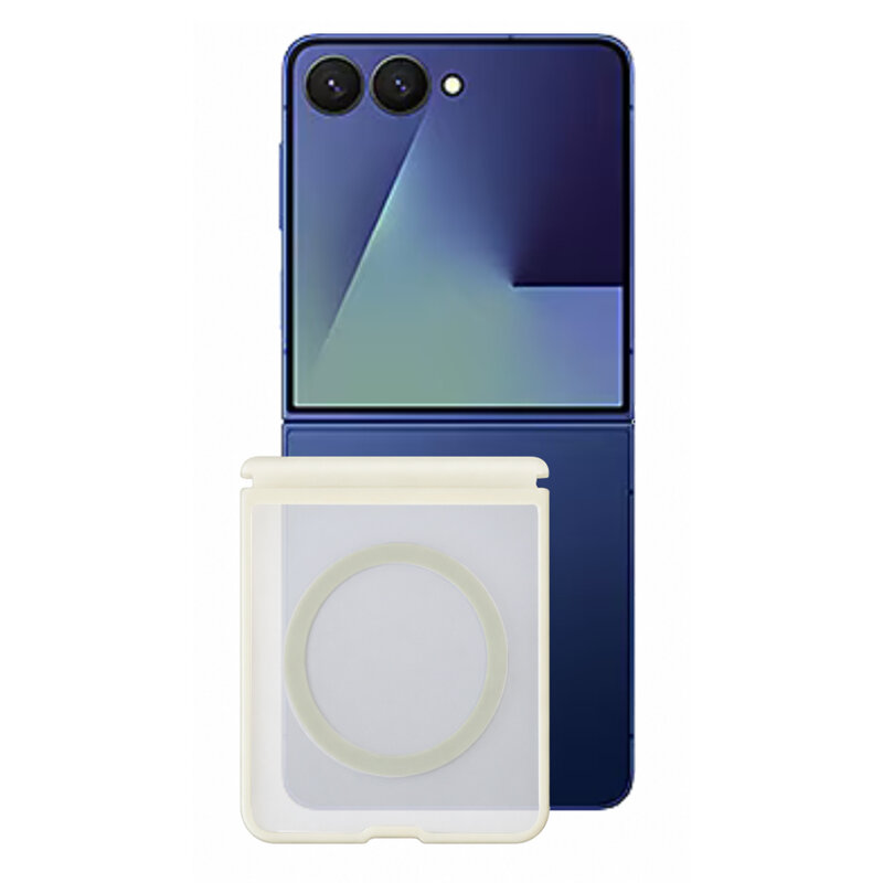 Husa Samsung Galaxy Z Flip8 Blueo Skin Friendly Frosted Anti-Drop MagSafe, gri