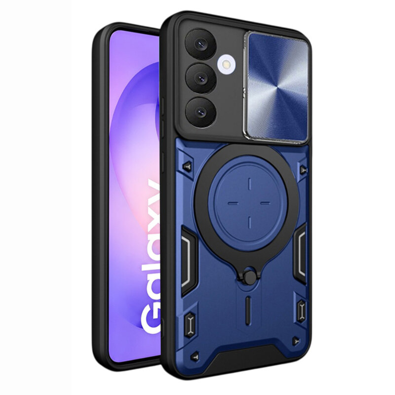 Husa Samsung Galaxy S26 FE Techsuit CamGuard Pro, albastru