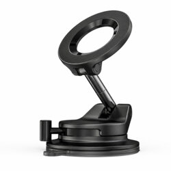 Suport auto de telefon cu magnet, pliabil Lisen, negru, A608