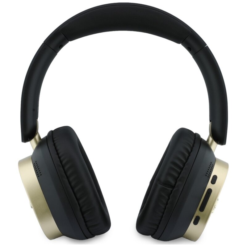 Casti Bluetooth Guess Rectangle Metal Script, negru, GUBHV28HGCSMK
