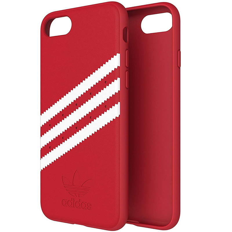 Bumper iPhone 8 Adidas 3 Stripes Suede - Red