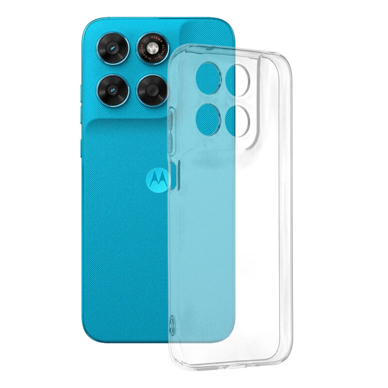 Husa Motorola Moto G87 Techsuit Clear Silicone, transparenta