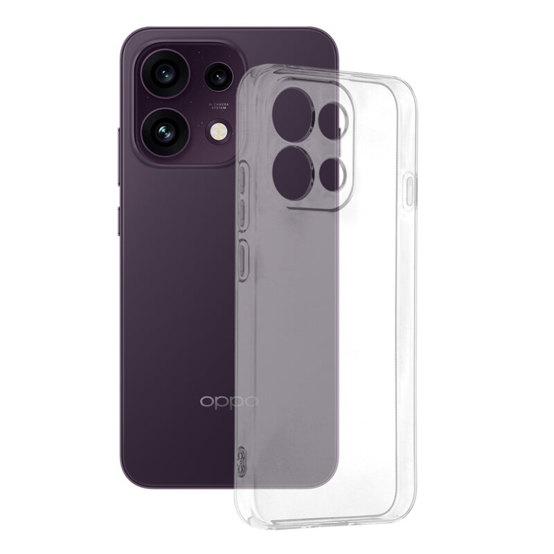 Husa Oppo Reno16 F Techsuit Clear Silicone, transparenta