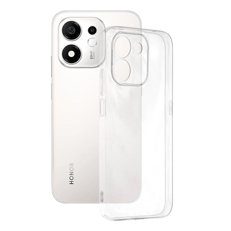 Husa Honor 600 Smart Techsuit Clear Silicone, transparenta