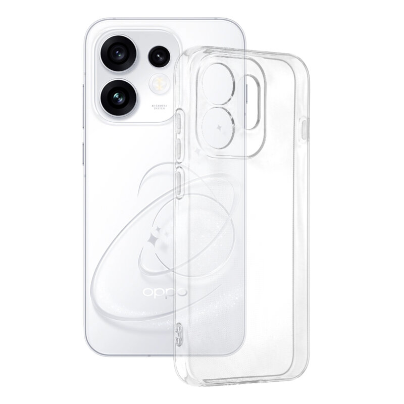 Husa Oppo Reno16 Techsuit Clear Silicone, transparenta