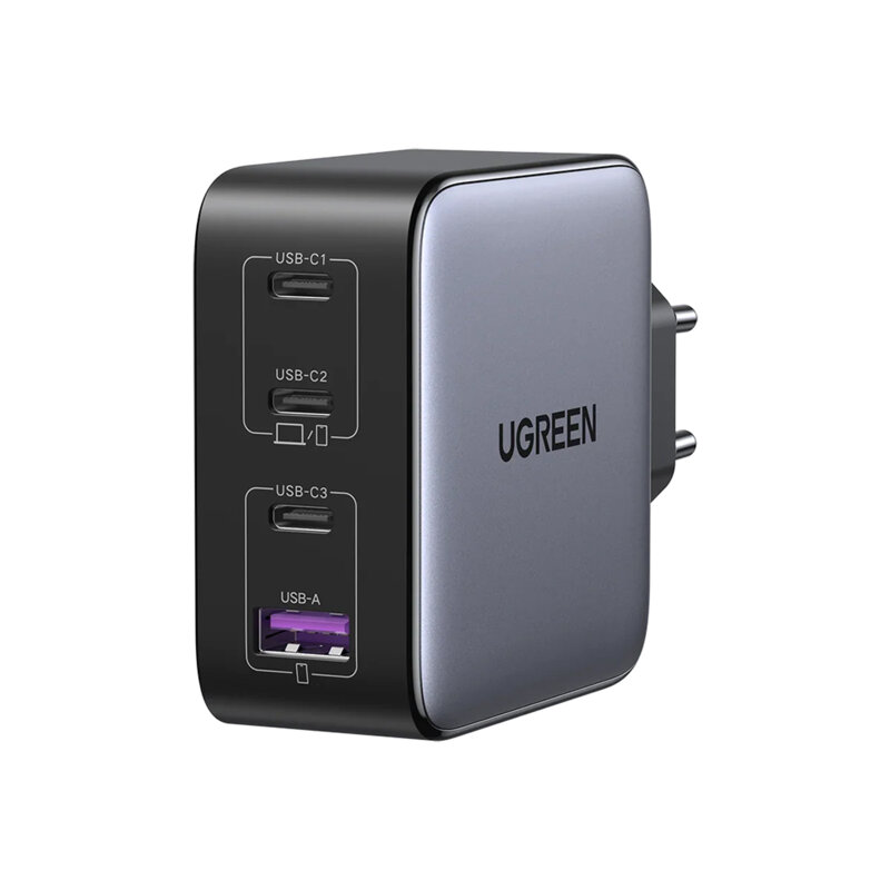 Incarcator Fast Charge GaN 100W, 3x Type-C, USB Ugreen, 40747