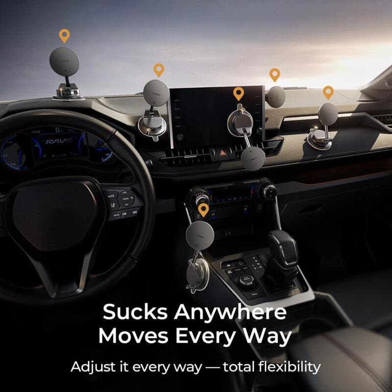 Suport auto cu incarcare wireless Qi2.2 25W Lisen, YL0225090001