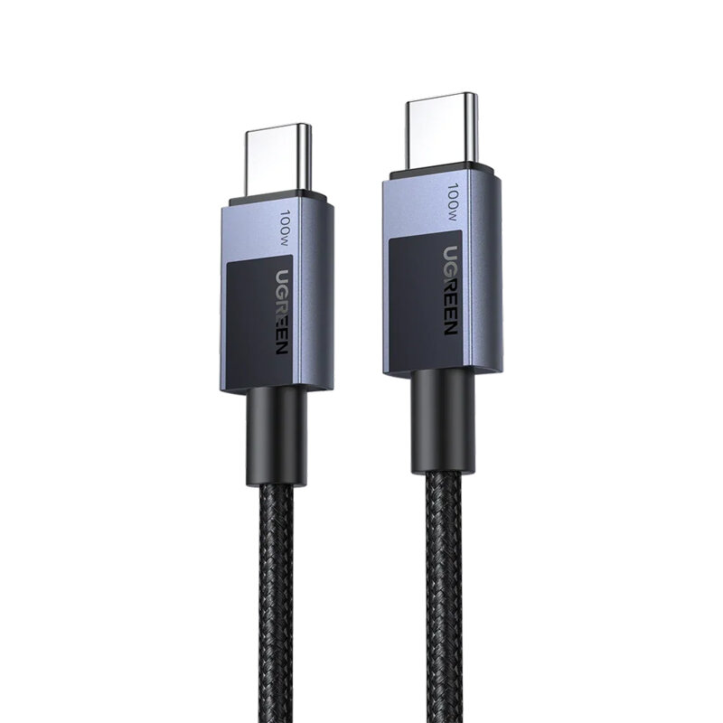 Cablu de date Type-C Fast Charge 100W, 1m Ugreen, gri, 45063