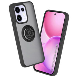 Husa Oppo Reno16 Techsuit Glinth cu inel suport stand magnetic, negru