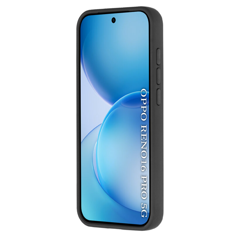 Husa Oppo Reno16 Pro Techsuit Glinth cu inel suport stand magnetic, negru