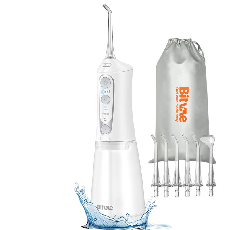 Irigator bucal cu 6 capete, 3 moduri Bitvae, alb, BVC6