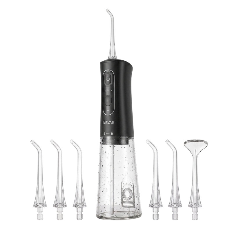 Irigator bucal cu 6 capete, 3 moduri Bitvae, negru, BVC2