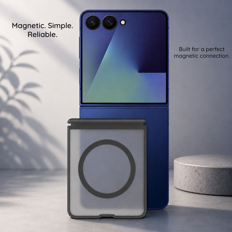 Husa Samsung Galaxy Z Fold8 Ultra Blueo Skin Friendly Frosted Anti-Drop MagSafe, gri