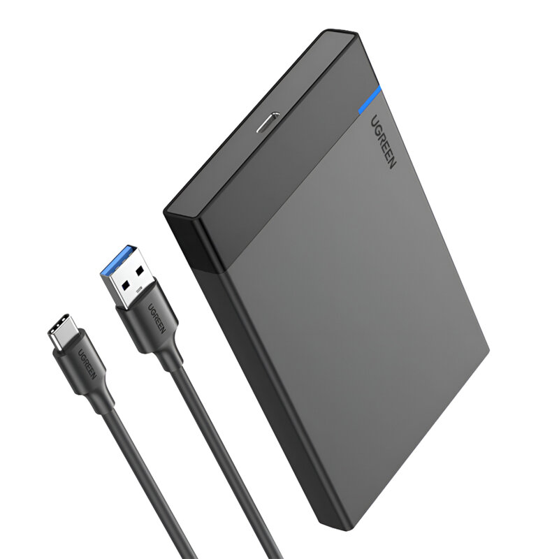Carcasa rack SATA HDD/SDD 2.5inch + cablu tip C Ugreen, 50743