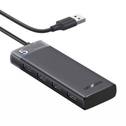 Hub USB la 4x USB, 1x Type-C Ugreen, 5Gbps, negru, 15548