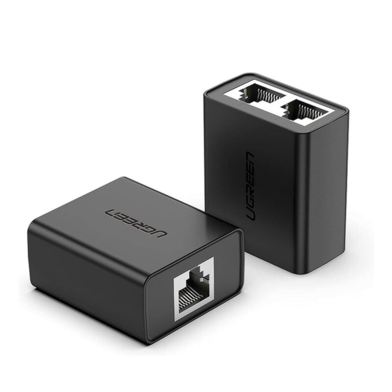 Splitter Ethernet, adaptor 2in1 RJ45 Ugreen, negru, 50923