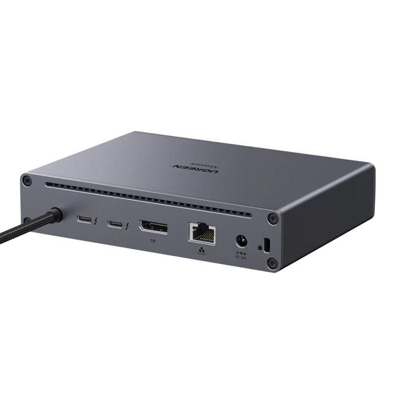 Docking station Type-C, RJ45, DP, SD/TF Ugreen 75795F, 8K, 120Gbps, gri