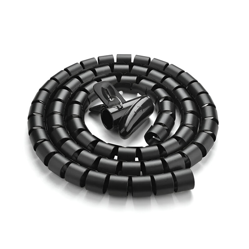 Organizator cabluri spiralat Ugreen, protectie birou, 3m x 25mm, negru, 30819