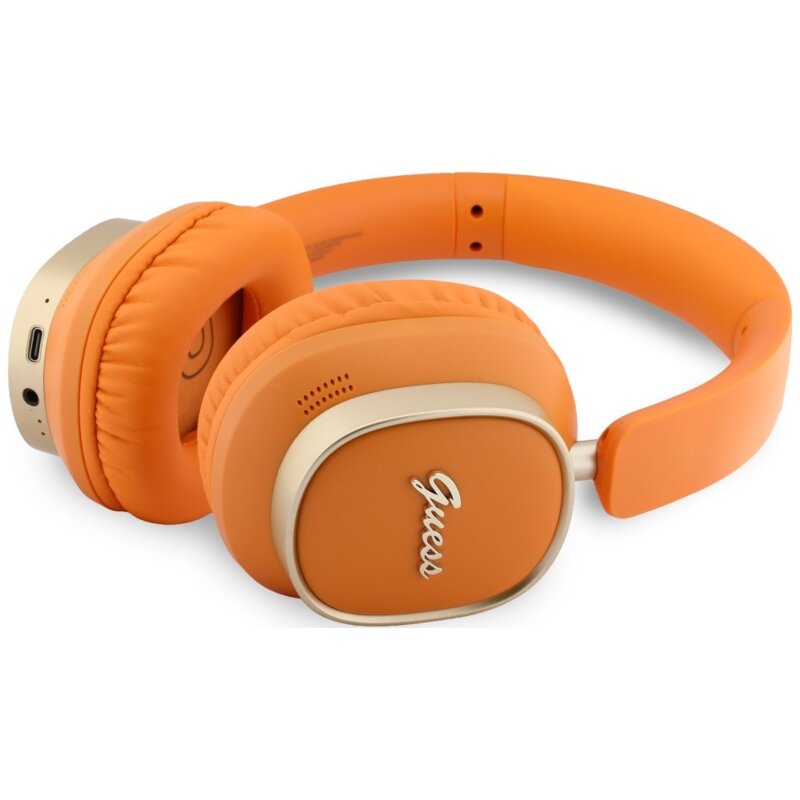 Casti Bluetooth Guess Rectangle Metal Script, oranj, GUBHV28HGCSMO