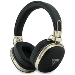 Casti Bluetooth Guess Grained Triangle Logo, negru, GUBHP72PGTCSK