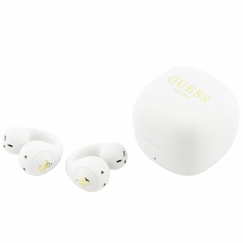 Casti sport Guess Mini Classic, alb, GUTWSW85LEEH