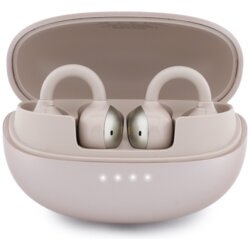 Casti wireless Bleuetooth 5.4, 300mAh Guess Metalic Finish, roz