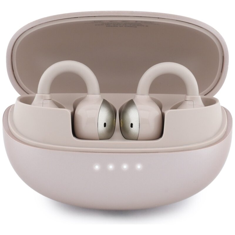 Casti wireless Bleuetooth 5.4, 300mAh Guess Metalic Finish, roz