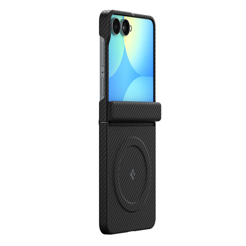 Husa Samsung Galaxy Z Flip8 Spigen Air Skin Aramid MagFit, negru
