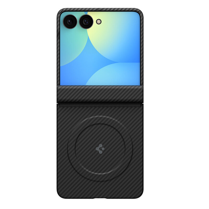 Husa Samsung Galaxy Z Flip8 Spigen Air Skin Aramid MagFit, negru