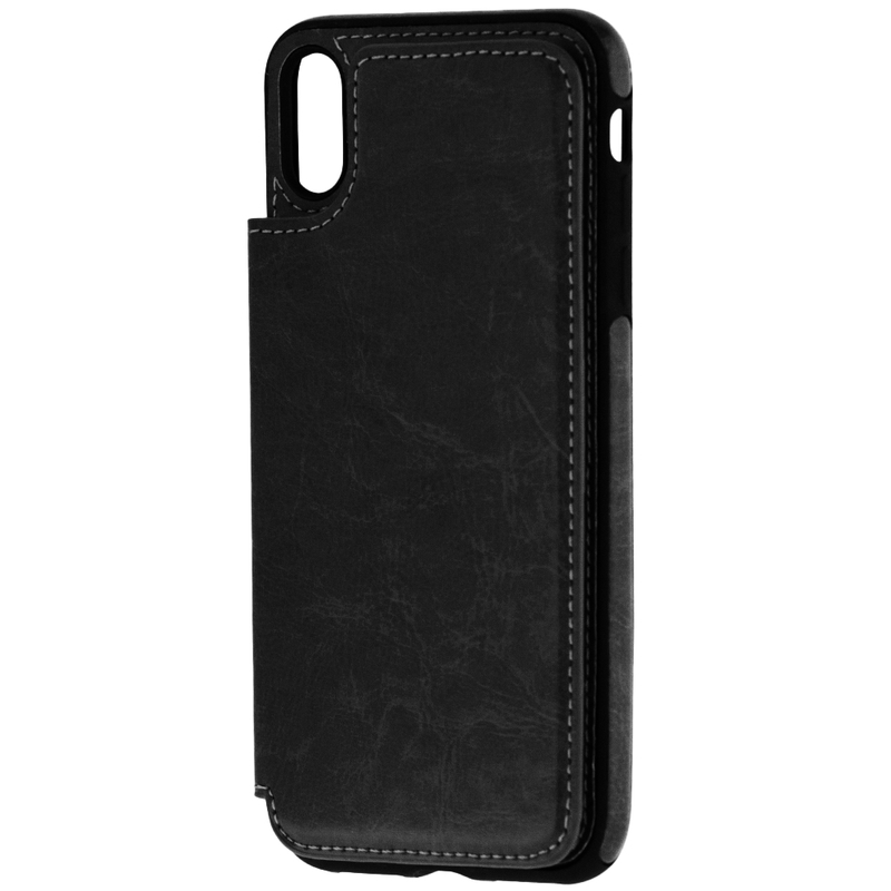 Bumper iPhone XS Max Mobster Wallet - Negru