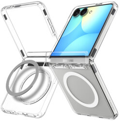Husa Samsung Galaxy Z Flip8 Spigen Ultra Hybrid Pro MagSafe, transparenta