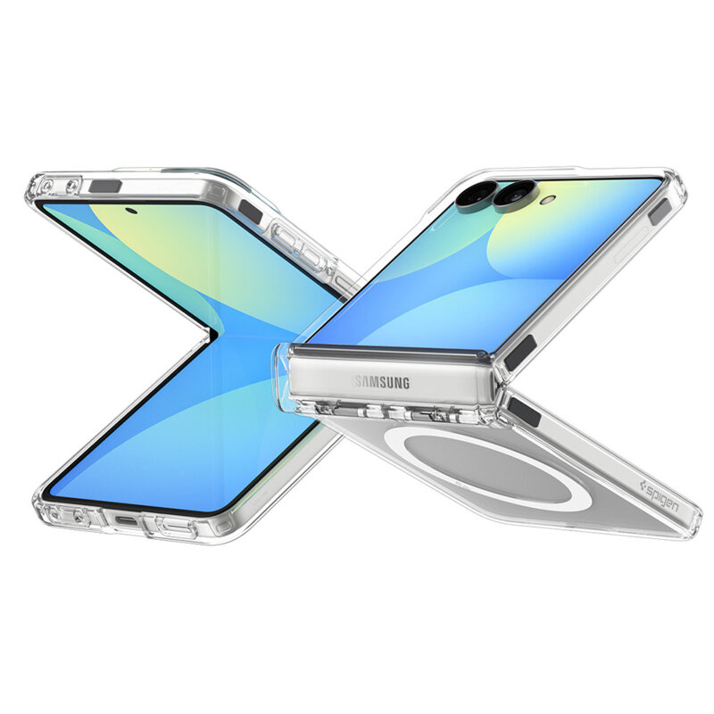 Husa Samsung Galaxy Z Flip8 Spigen Ultra Hybrid Pro MagSafe, transparenta
