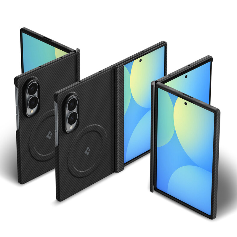 Husa Samsung Galaxy Z Fold8 Spigen Air Skin Aramid MagSafe, negru