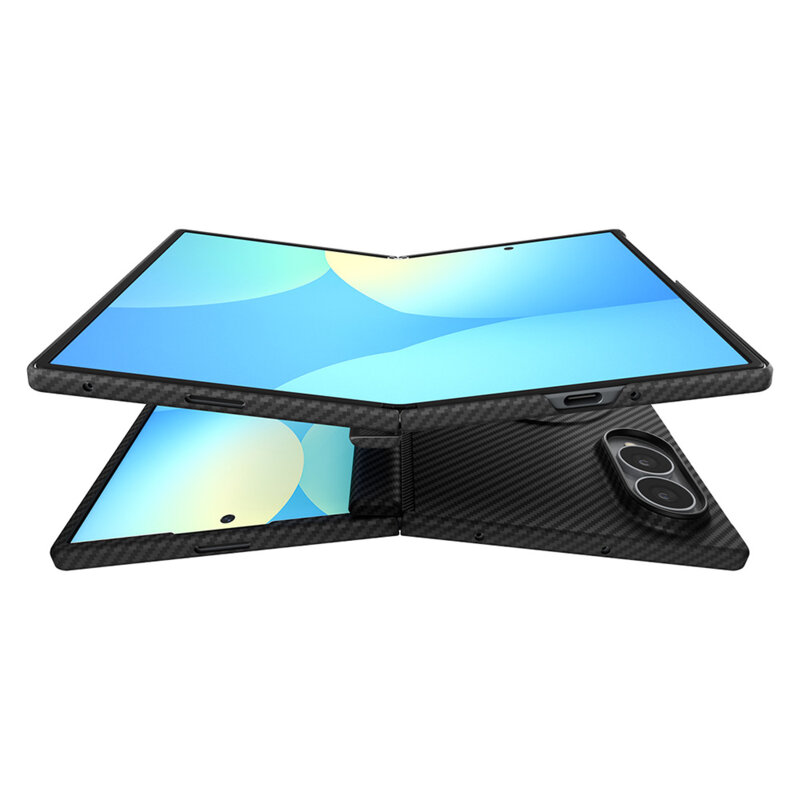 Husa Samsung Galaxy Z Fold8 Spigen Air Skin Aramid MagSafe, negru