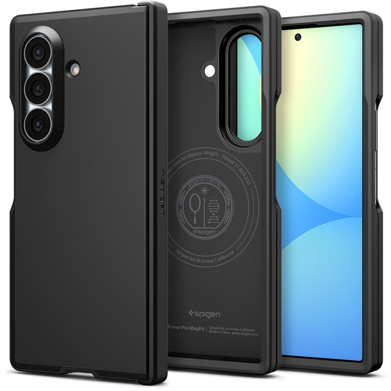 Husa Samsung Galaxy Z Fold8 Ultra Spigen Tough Armor Pro MagSafe, negru
