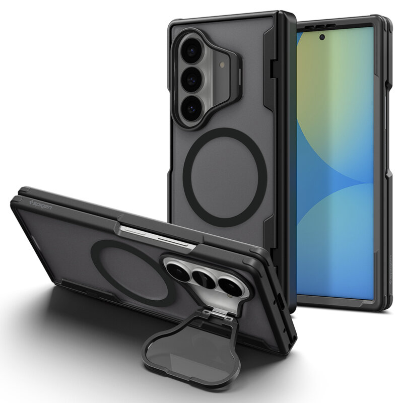 Husa Samsung Galaxy Z Fold8 Ultra Spigen Optik Armor Pro MagSafe, negru