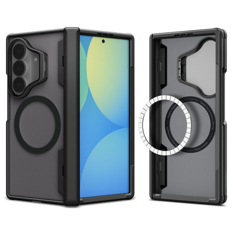 Husa Samsung Galaxy Z Fold8 Ultra Spigen Optik Armor Pro MagSafe, negru