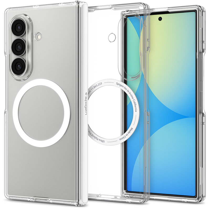 Husa Samsung Galaxy Z Fold8 Ultra Spigen Ultra Hybrid Pro MagSafe, transparenta