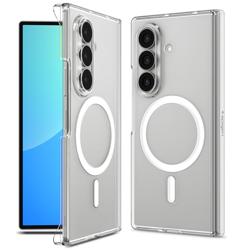 Husa Samsung Galaxy Z Fold8 Ultra Spigen Air Skin Zero MagSafe, negru/transparenta