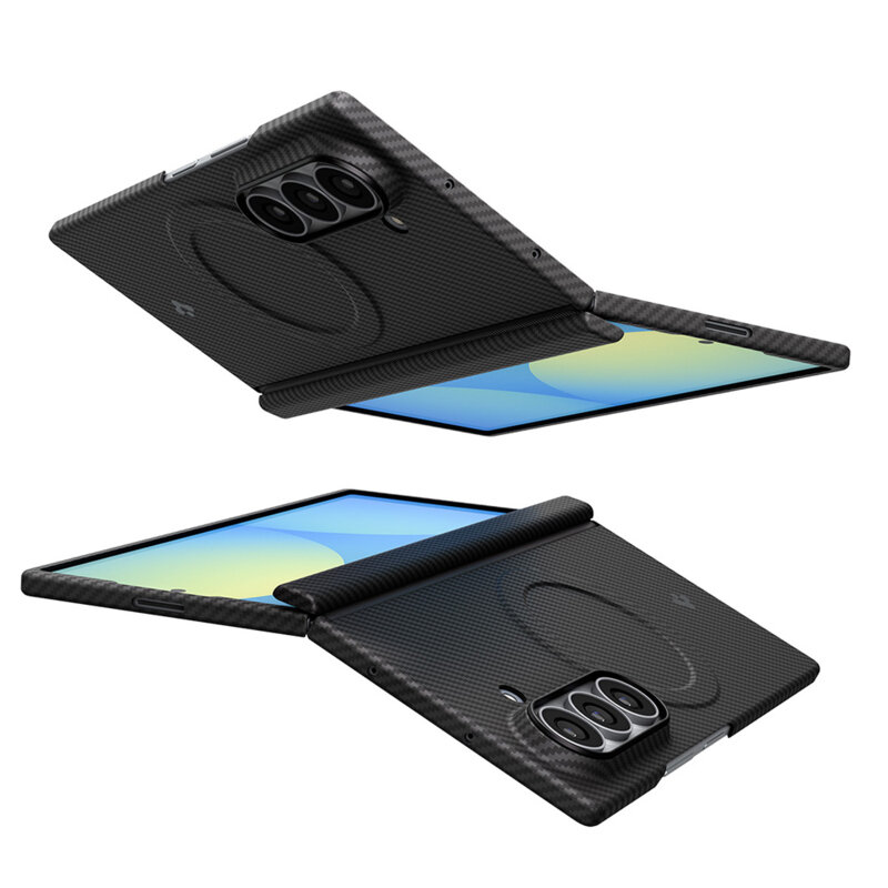 Husa Samsung Galaxy Z Fold8 Ultra Spigen Air Skin Aramid MagSafe, negru