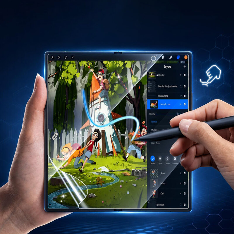 Folie Samsung Galaxy Z Fold8 Ultra Blueo Inner Foldable HD, transparenta