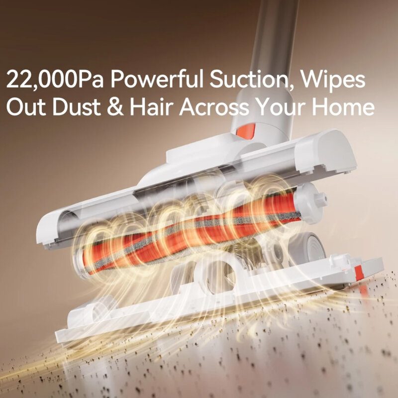 Aspirator vertical fara fir Deerma VCAD114, 22.000Pa, 180W, alb